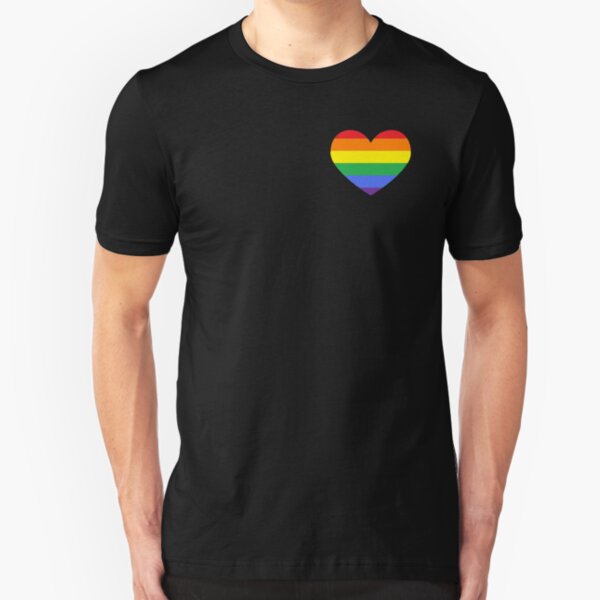Gay Heart (B) Slim Fit T-Shirt