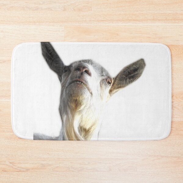 Item preview, funny alien goat face, smilling goat  designed and sold by Stephanie  Skeem.