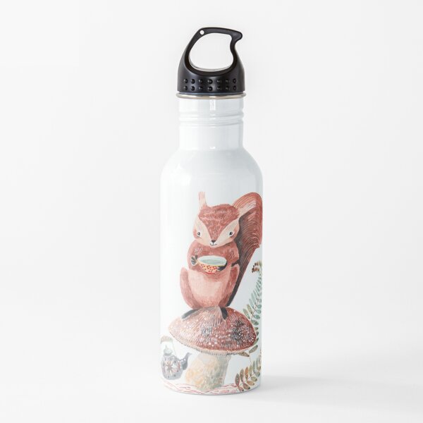 Squirrel tea time Water Bottle