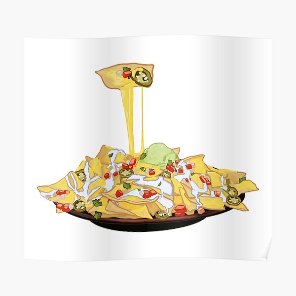 Yummy Posters Redbubble - the crown of nachos roblox