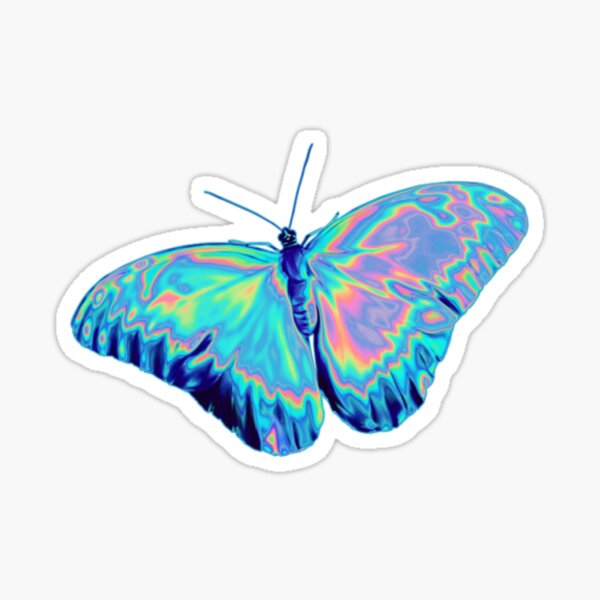 Holographic Butterfly Sticker
