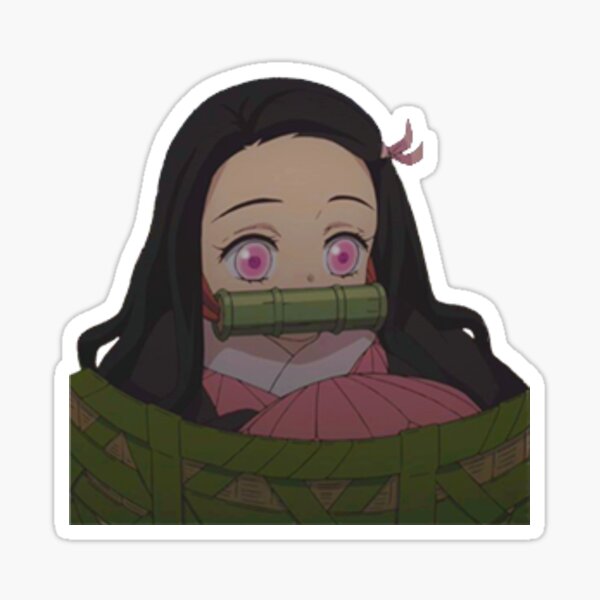 Kimetsu No Yaiba Demon Slayer Anime Nezuko Kamado Icon Sticker By Itsgalalala Redbubble