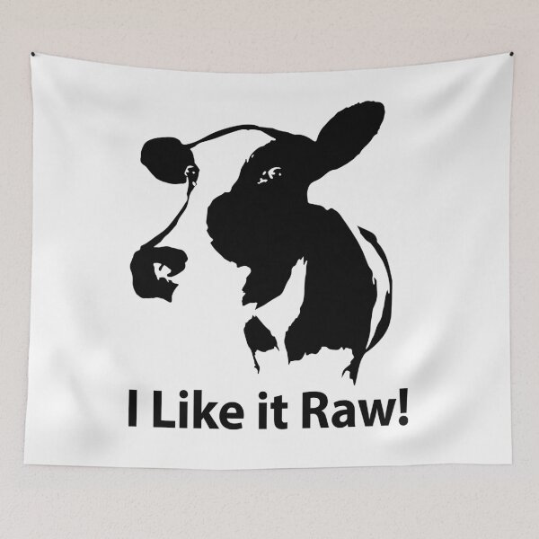 Item preview, I like it raw......milk & beef designed and sold by marilovesmilk.