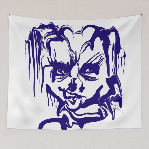 Item preview, face14 blue designed and sold by dnparker.