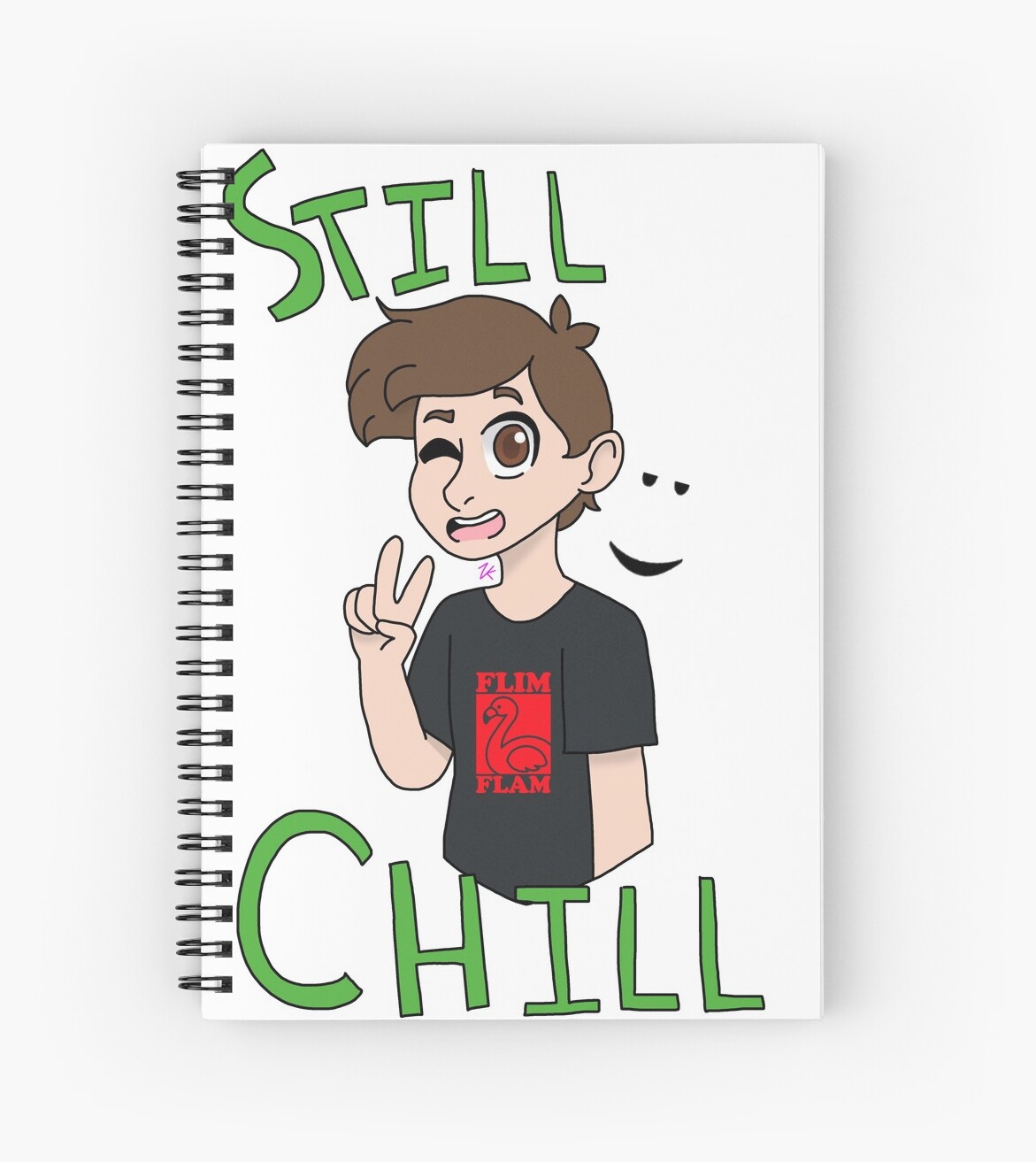 Flamingo Roblox Youtuber Resign Spiral Notebook By Zippykiwi - roblox flamingo still chill