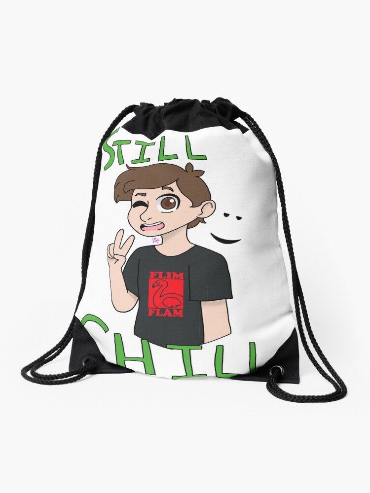 Flamingo Roblox Youtuber Resign Drawstring Bag By Zippykiwi Redbubble - cow in bag roblox