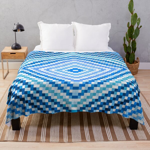 Item preview, Blue Turquoise Digital Diamond Mosaic designed and sold by 2sweetsDesign.