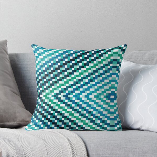 Item preview, Teal Turquoise Blue Digital Diamond Mosaic designed and sold by 2sweetsDesign.