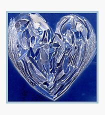 Blue Heart Photographic Print