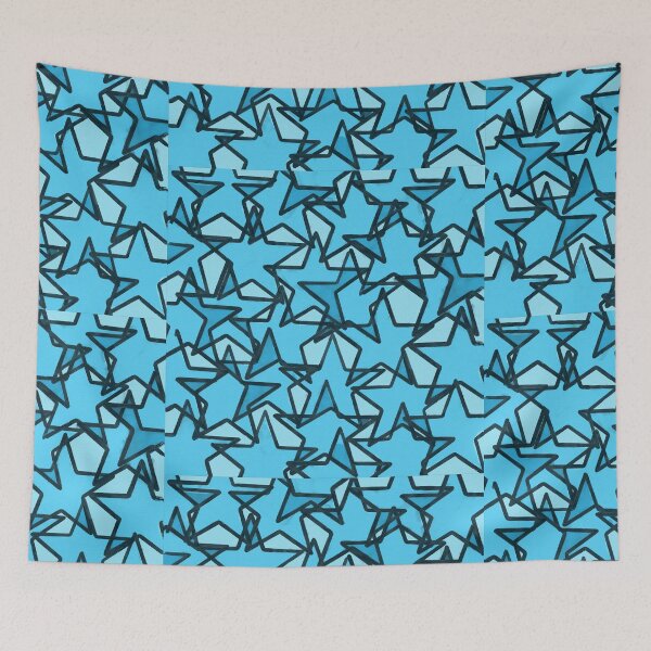 Item preview, Light blue stars designed and sold by OyeMoye.