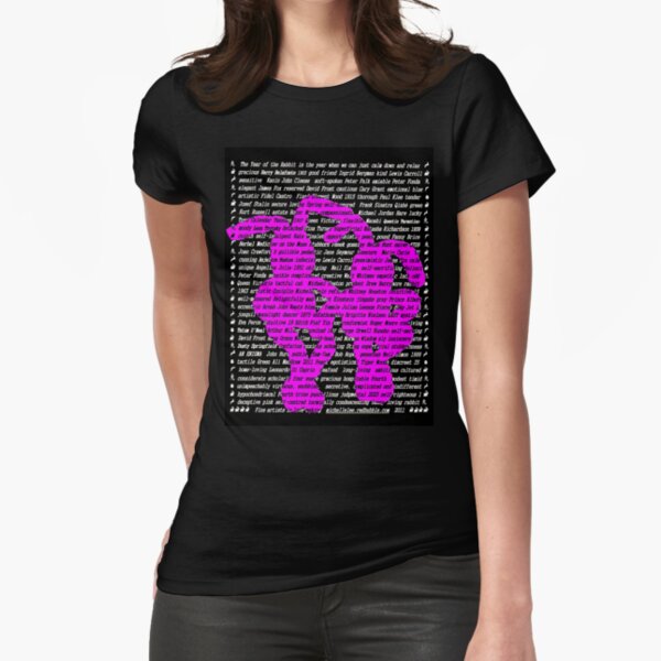 "The Year Of The Rabbit / Hare" Clothing (Take 2) Fitted T-Shirt