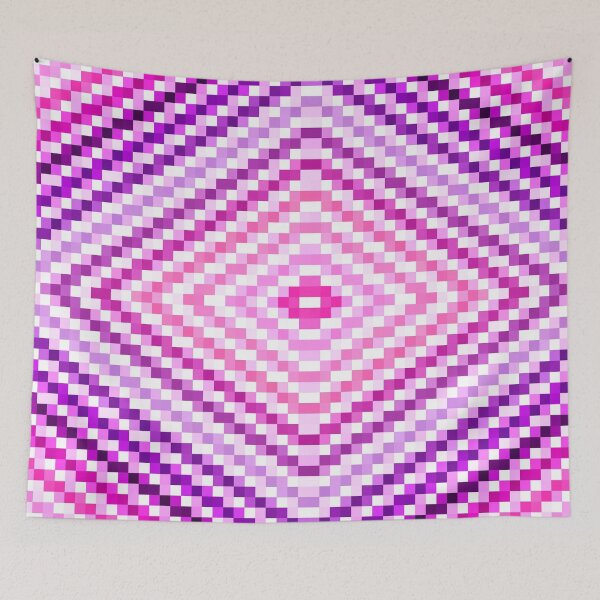 Item preview, Hot Pink Purple Digital Diamond Mosaic designed and sold by 2sweetsDesign.