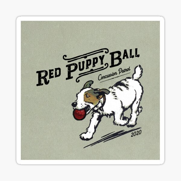 Item preview, Red Puppy Ball designed and sold by spicypup.