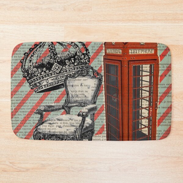 Item preview, 1980s dark academia retro jubilee victorian chair london telephone booth designed and sold by LEILA ART SPACE.