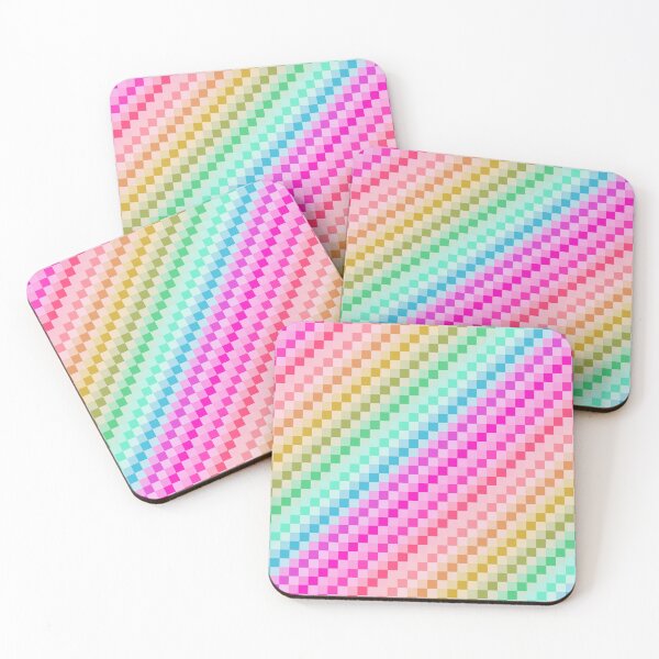 Item preview, Vibrant Rainbow Digital Mosaic Stripes designed and sold by 2sweetsDesign.