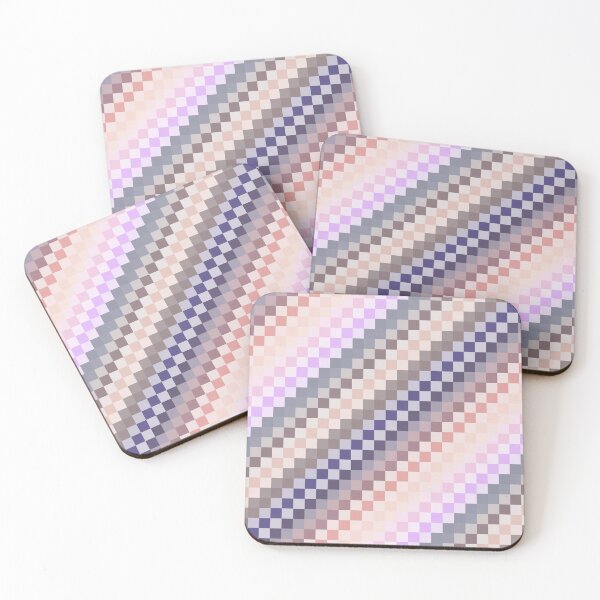 Item preview, Muted Pink Beige Lavender Digital Mosaic Stripes designed and sold by 2sweetsDesign.