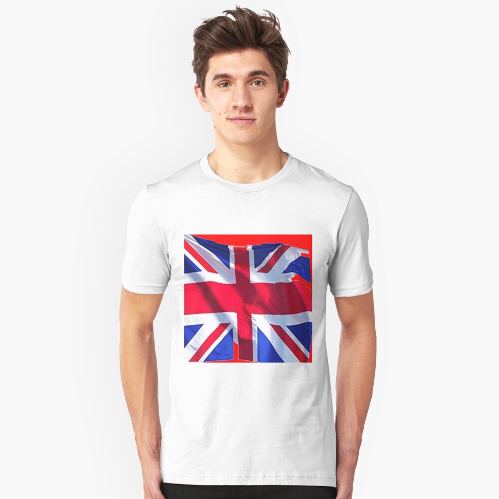 British T-Shirt Union Jack Disstressed British Flag Unisex Youth Shirts