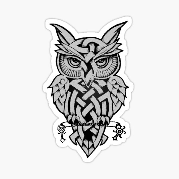 Ancestors Clinging onto the Hope of an Owl's Wisdom Sticker