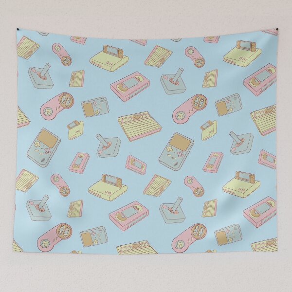 Item preview, Cute Retro Gaming Pattern designed and sold by gemmaelaineart.