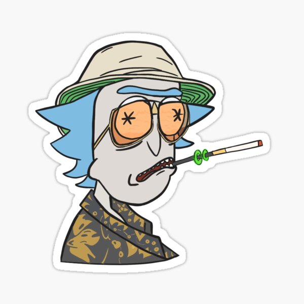 Rick im Fledermausland Sticker