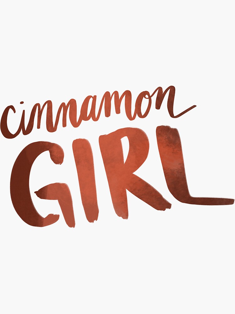 " Cinnamon Girl" Sticker for Sale by retroavocado Redbubble