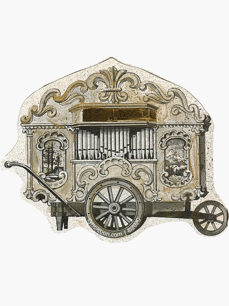 Thumbnail 3 of 3, Sticker, The Hair's Carriage designed and sold by Turkey Hill.