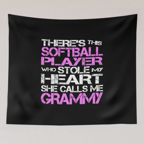 Item preview, There's This Softball Player Who Stole My Heart She Calls Me Grammy designed and sold by nikkidawn74.