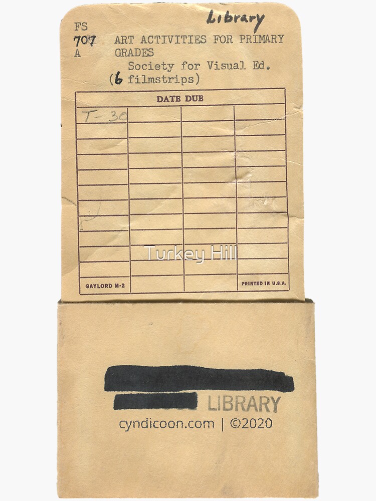 Thumbnail 3 of 3, Sticker, Library Due Date designed and sold by Turkey Hill.