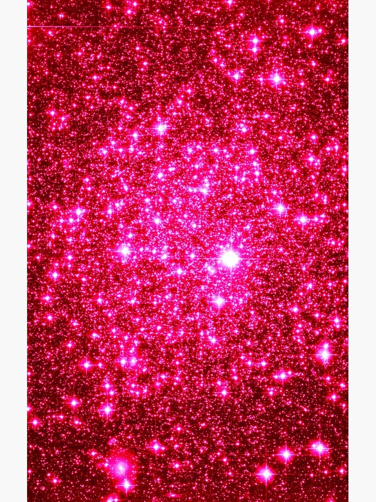 Galaxy Sparkle Stars Hot Pink by 2sweetsDesign