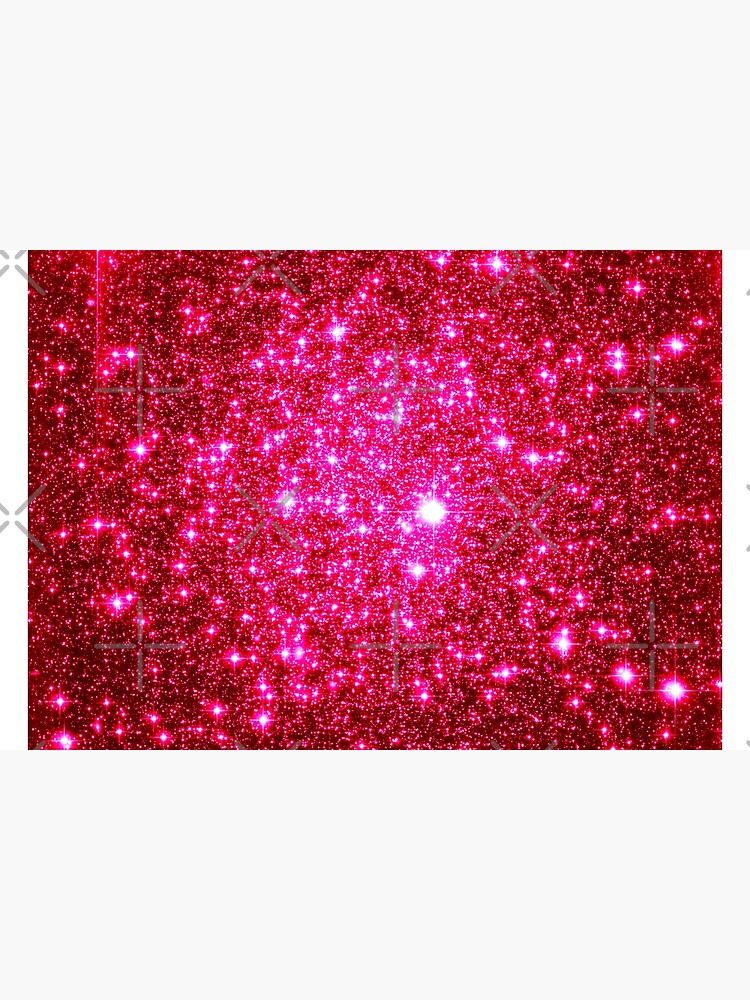 Disover Galaxy Sparkle Stars Hot Pink Bath Mat