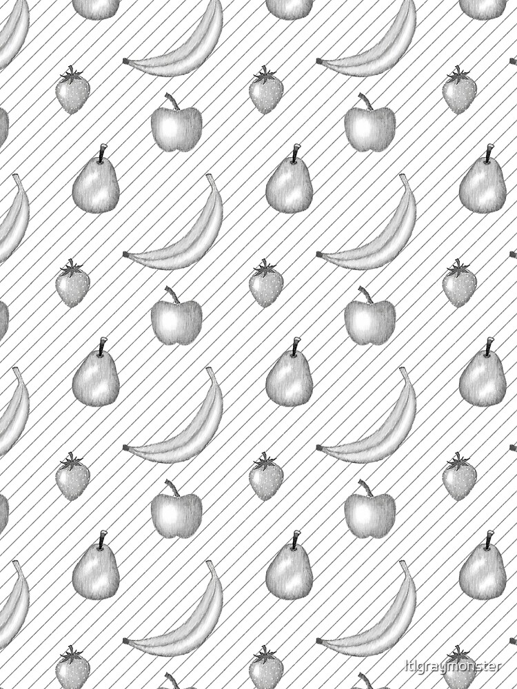 Black & White Fruit by ltlgraymonster