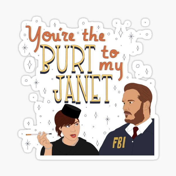 Burt Macklin and Janet Snakehole Love Note | Parks and Rec | Pop Culture  Sticker