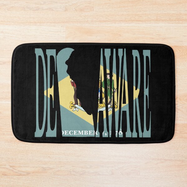 Item preview, Delaware map flag designed and sold by marosharaf.