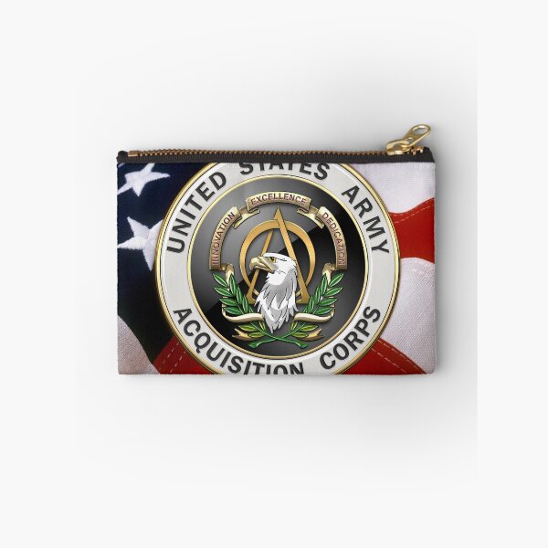 Item preview, Acquisition Corps - A A C Branch Insignia over U. S. Flag designed and sold by Serge Averbukh Art Studio.