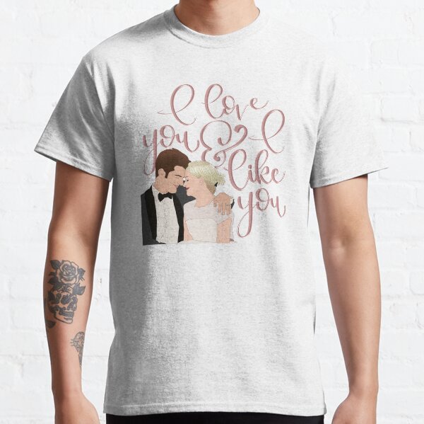 I Love You and I Like You Ben and Leslie Love Note | Parks and Rec | Pop Culture Classic T-Shirt