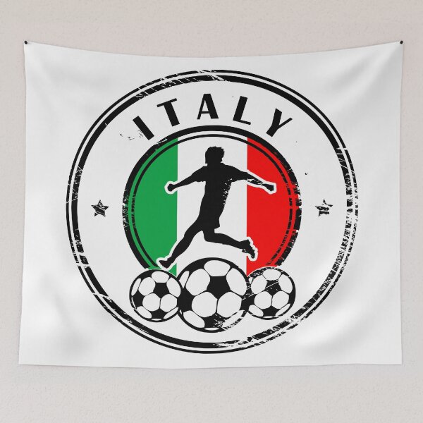 Item preview, Design with football, name and flag of Italy designed and sold by studio838.