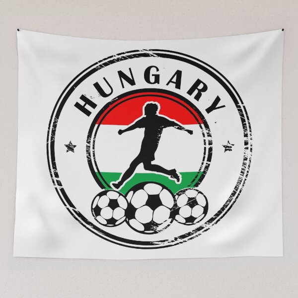 Item preview, Design with football, name and flag of Hungary designed and sold by studio838.