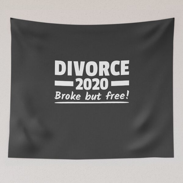 Item preview, Divorce 2020 Broke But Free Divorced Couple designed and sold by Team150Designz.