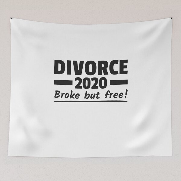 Item preview, Divorce 2020 Broke But Free Divorced Couple designed and sold by Team150Designz.