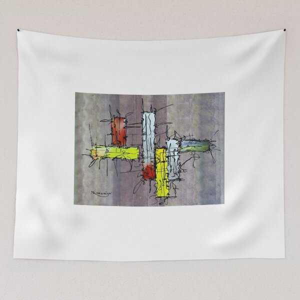 Item preview, Block Scribbles By Artguru 0200, 28 X 22, - Acrylic On Paper designed and sold by Art Guru.