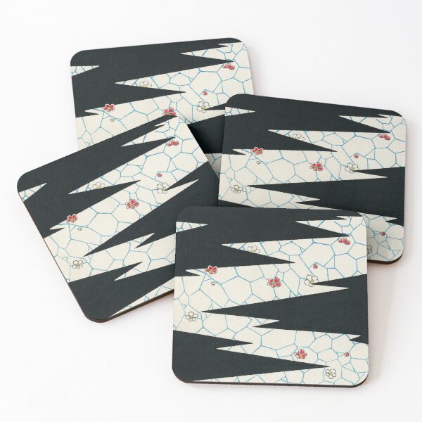 Item preview, Flowers on a Footpath - Antique Japanese Pattern designed and sold by Karianne Potter.