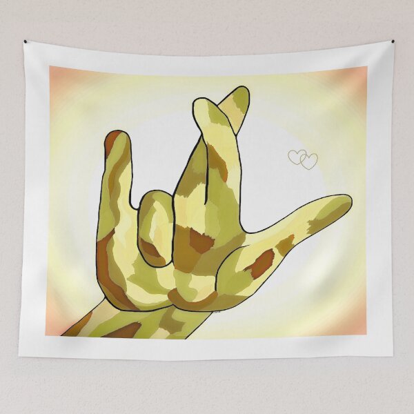 Item preview, ASL I Really Love You Camouflage designed and sold by EloiseArt.