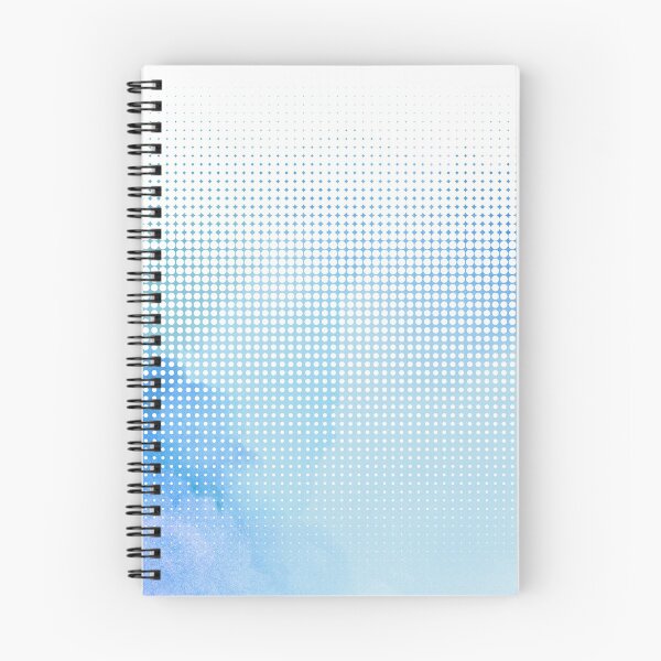Item preview, Halftone pattern over blue watercolour designed and sold by Girty.