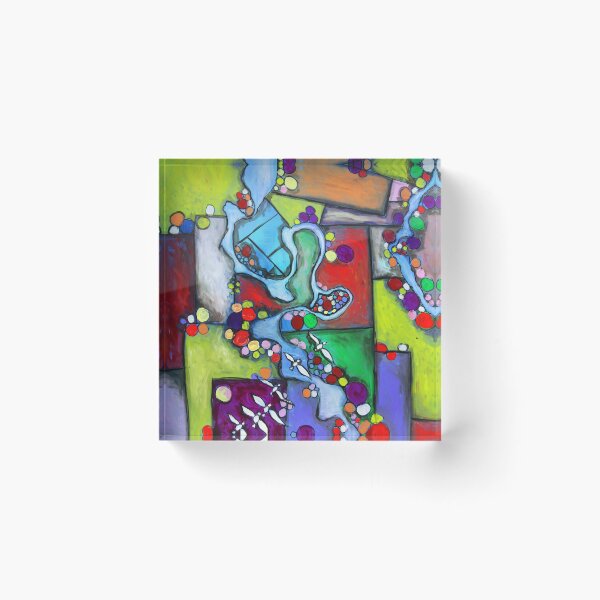 Item preview, Abstract Landscape From Above By Artguru 0164, 22 X 28, - Acrylic On Paper designed and sold by Art Guru.