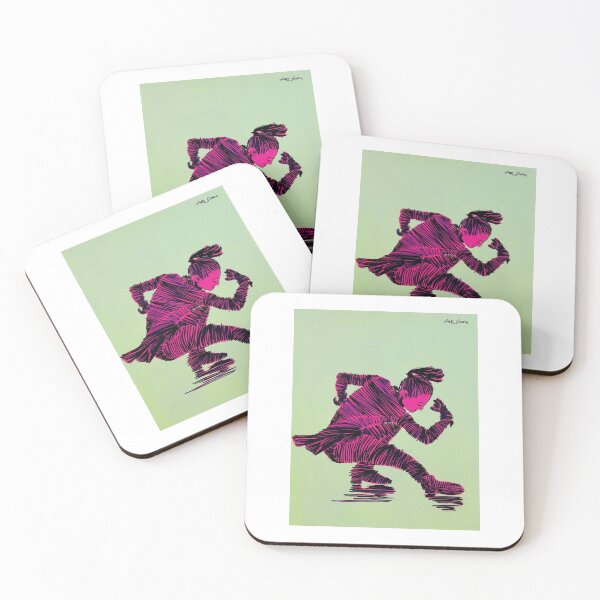 Item preview, Female Figure-skater By Artguru 0163, 22 X 28, - Acrylic On Paper designed and sold by Art Guru.
