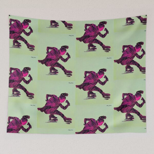 Item preview, Female Figure-skater By Artguru 0163, 22 X 28, - Acrylic On Paper designed and sold by Art Guru.