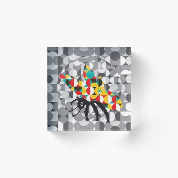 Bee colours Acrylic Block