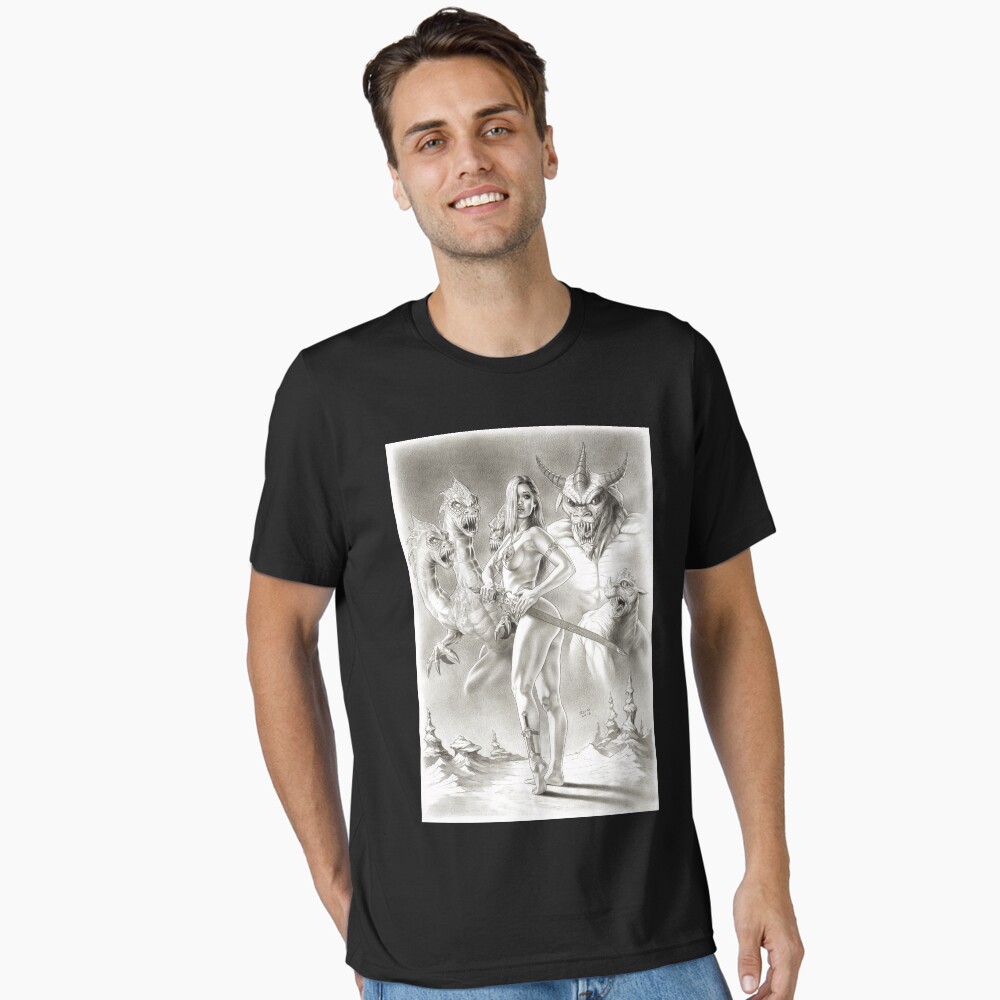 Vista previa del artículo con la obra «Camiseta esencial», diseñado y vendido por jairovalverde.