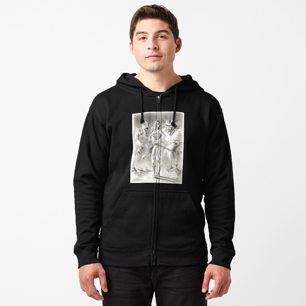 Vista previa del artículo con la obra «Sudadera con capucha y cremallera», diseñado y vendido por jairovalverde.