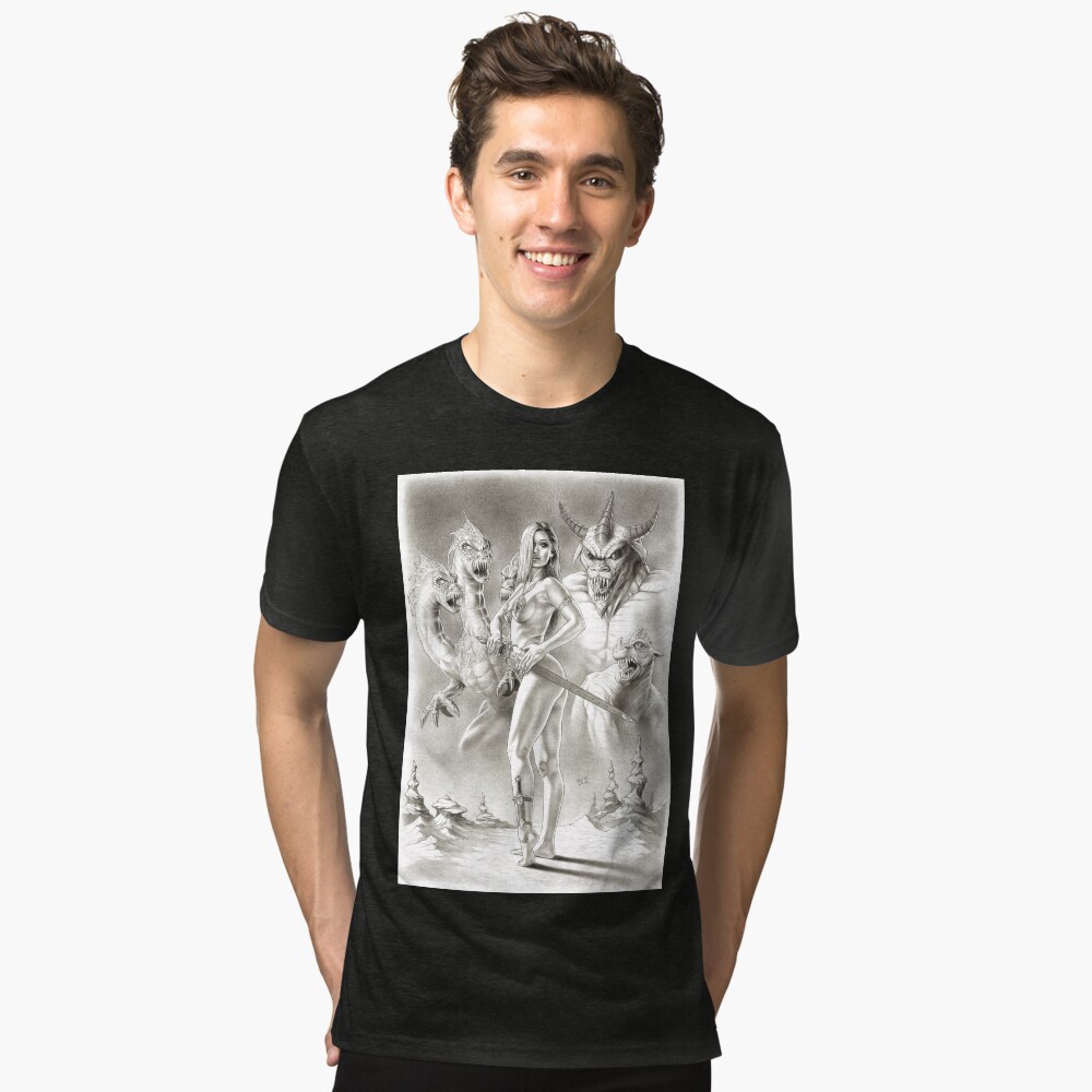 Vista previa del artículo con la obra «Camiseta de tejido mixto», diseñado y vendido por jairovalverde.